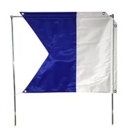International dive flag for freediving for surface buoy