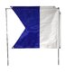 International dive flag for freediving for surface buoy
